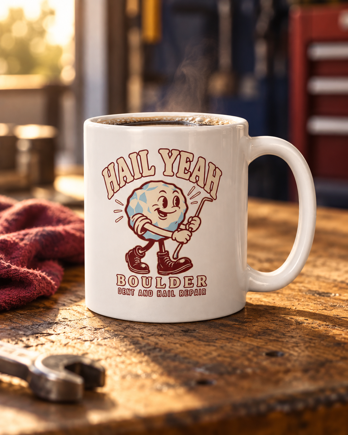 Hail Yeah Coffee Mug in everyday shop life